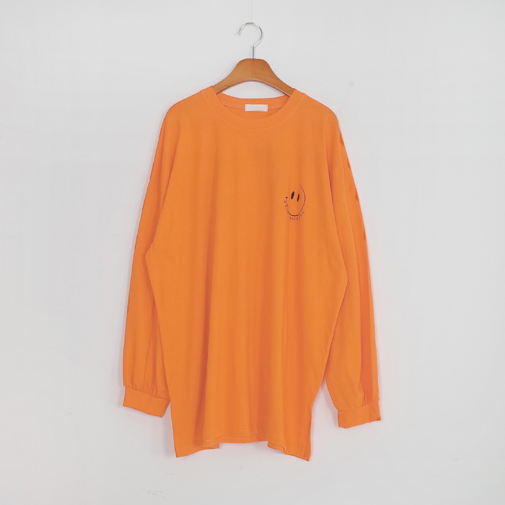 긴팔 티셔츠 오렌지 색상 이미지-S1L45