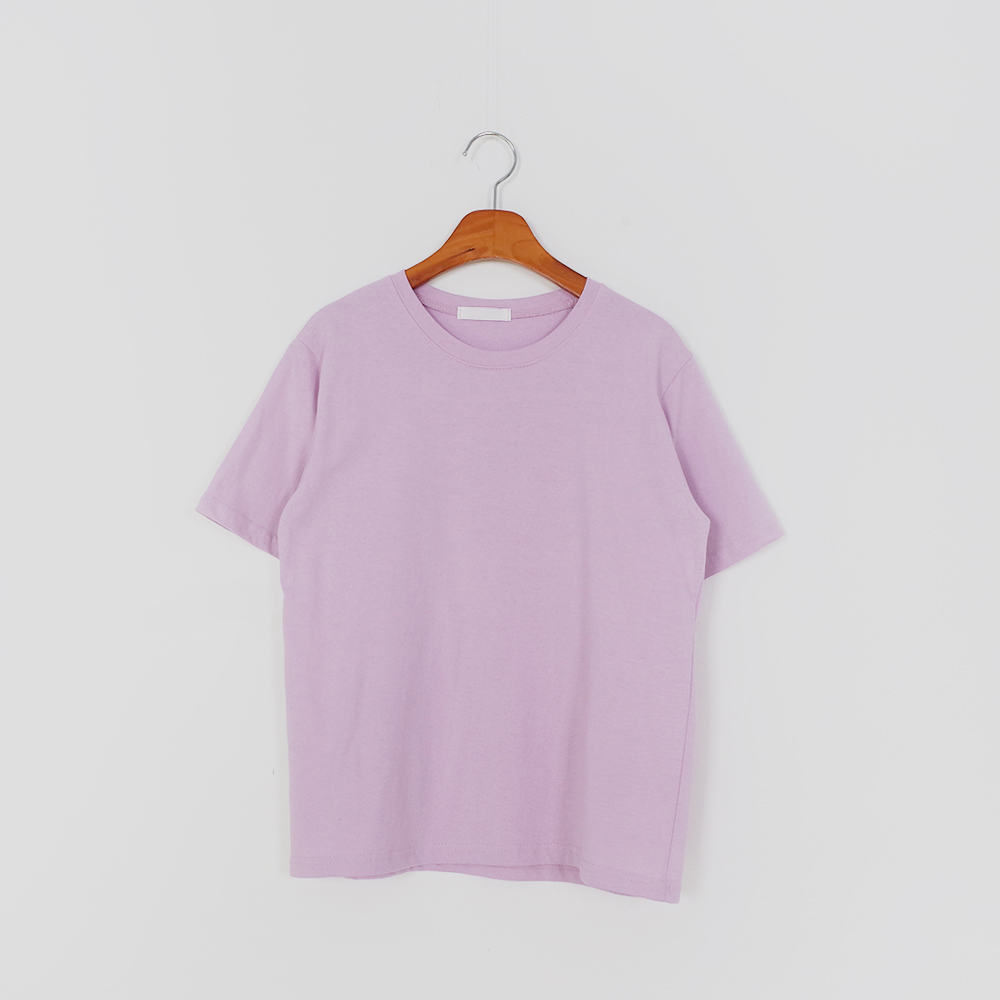 반팔 티셔츠 베이비핑크 색상 이미지-S1L21