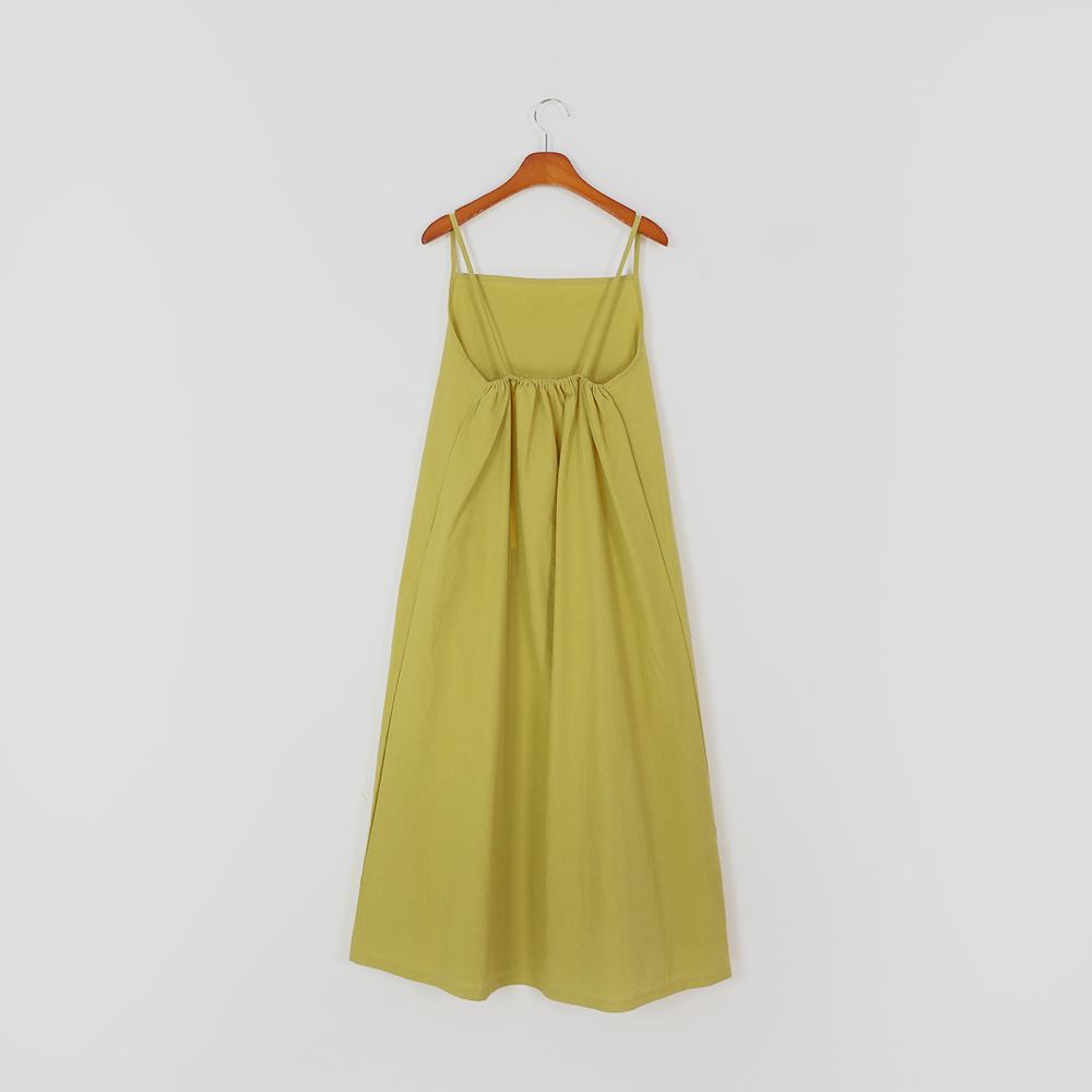 긴 드레스 옐로우 색상 이미지-S1L43