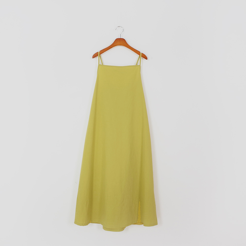 긴 드레스 옐로우 색상 이미지-S1L39