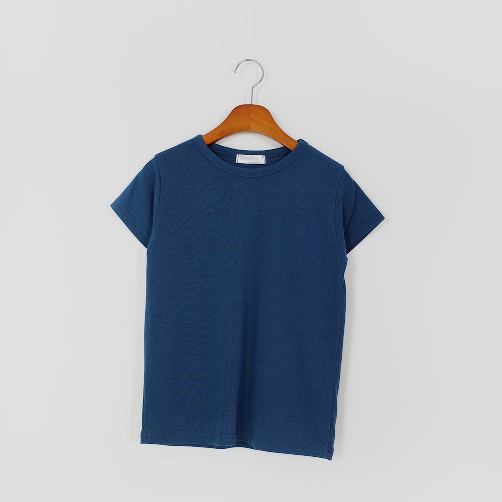 반팔 티셔츠 네이비블루 색상 이미지-S1L36