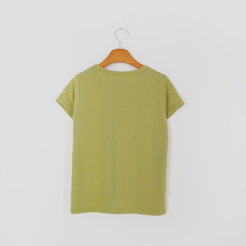 반팔 티셔츠 옐로우 색상 이미지-S1L43