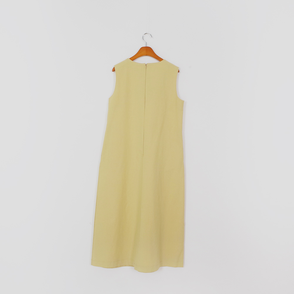 긴 드레스 옐로우 색상 이미지-S1L36